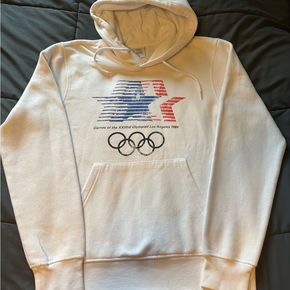 Vintage 1984 Los Angeles Olympic Graphic Hoodie ~ Size S